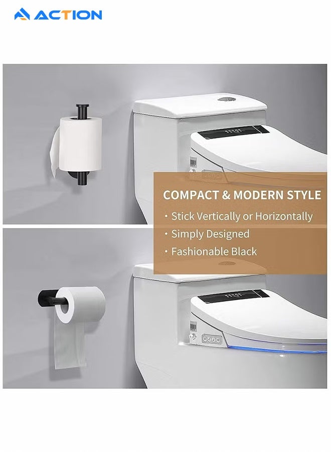 ACTION Stainless Steel Toilet Paper Holder Wall Mount Self Adhesive Bathroom Paper Towel Roll Holder for Home and Kitchen - Image 4